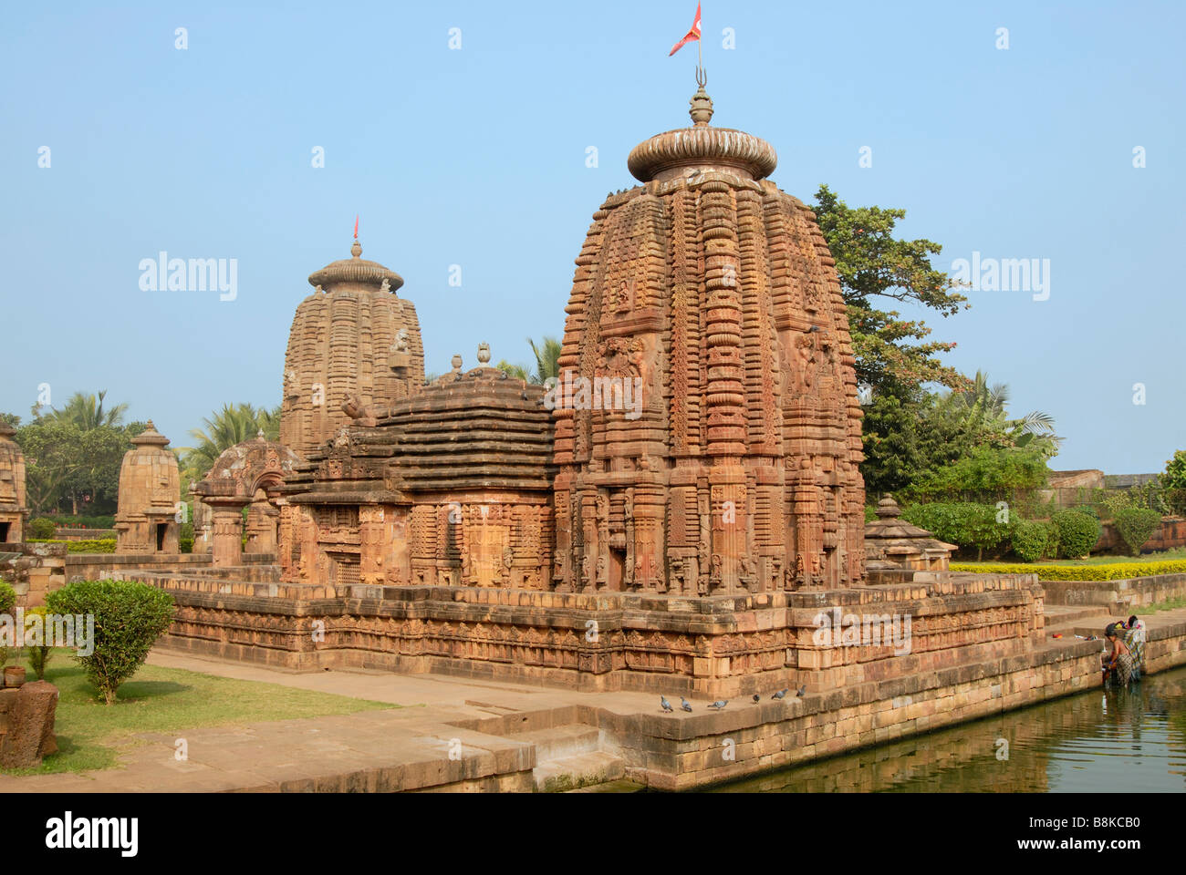 Muktesvara Temple- General-View from South-East. Orissa, Bhubaneshwar, India. Stock Photo