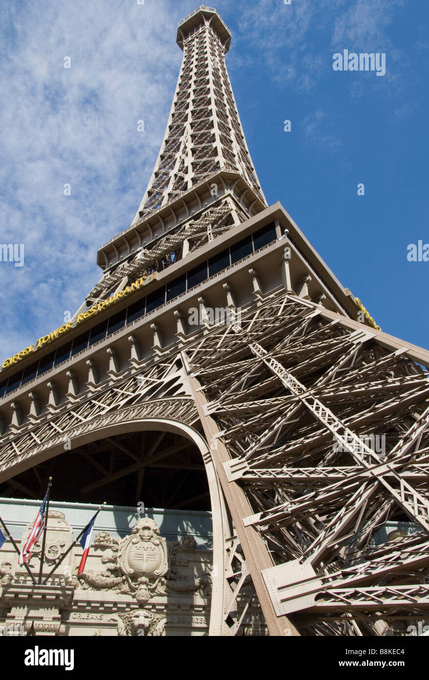 The Eiffel Tower, The Parisian Hotel, Las Vegas STrip Stock Photo