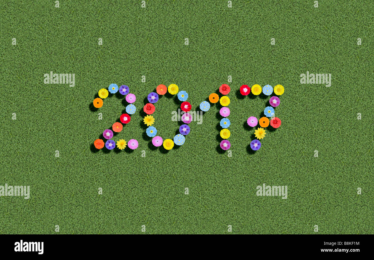 year 2017 Stock Photo