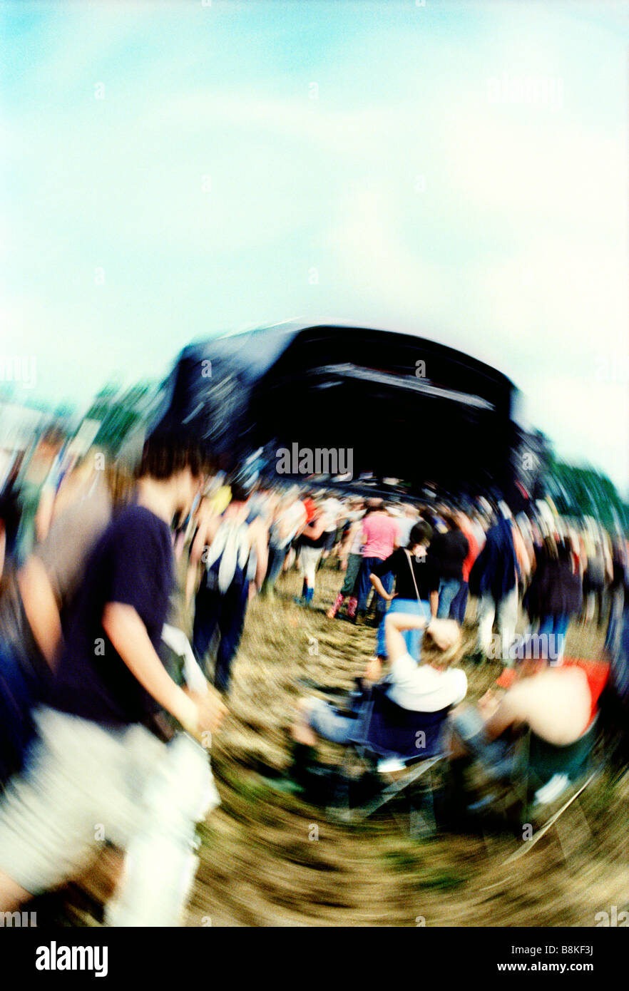 Glastonbury Festival, Jazz World Stage crowd Stock Photo