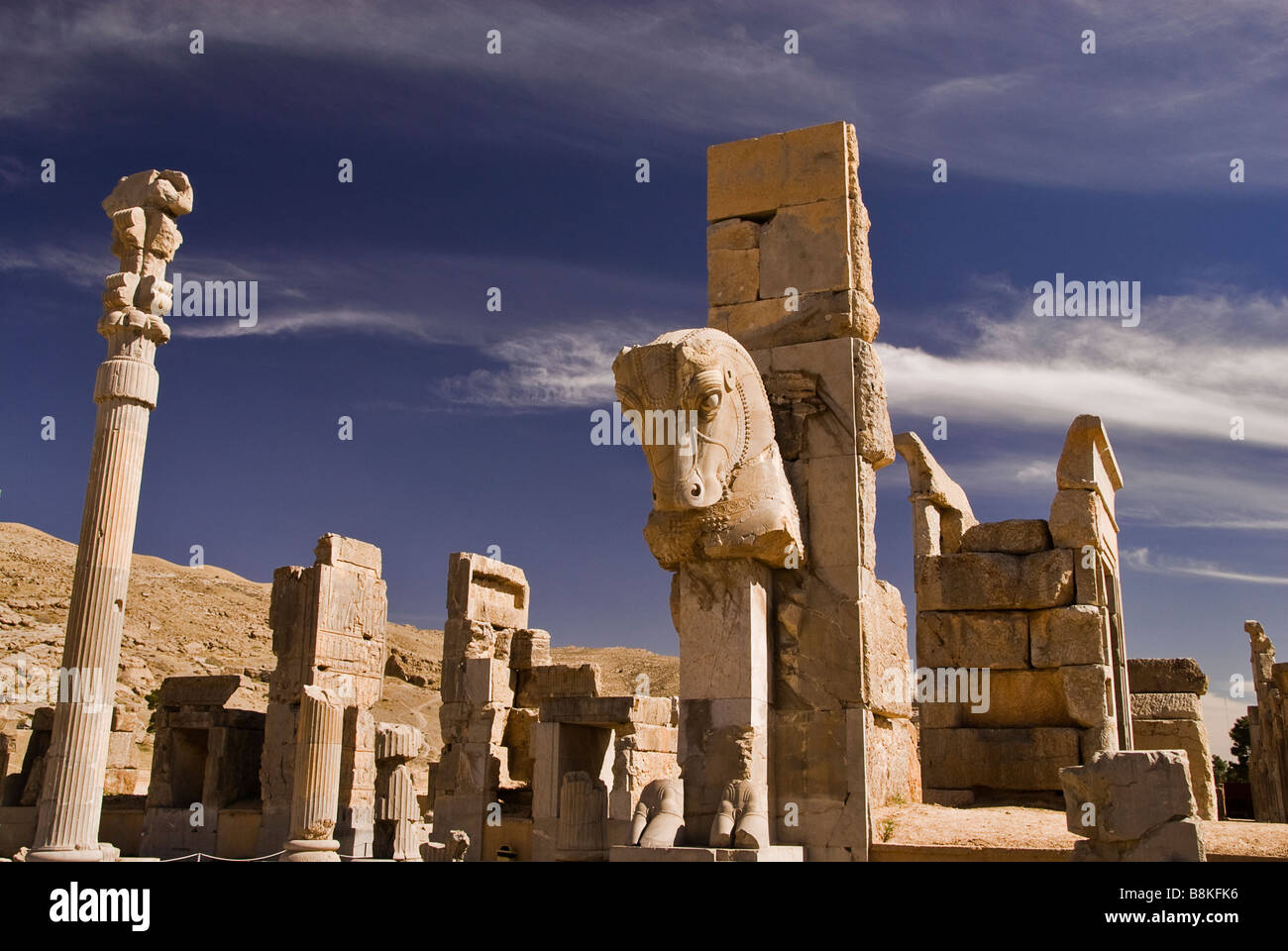 Archaeological ruins of Persepolis Iran Asia Stock Photo