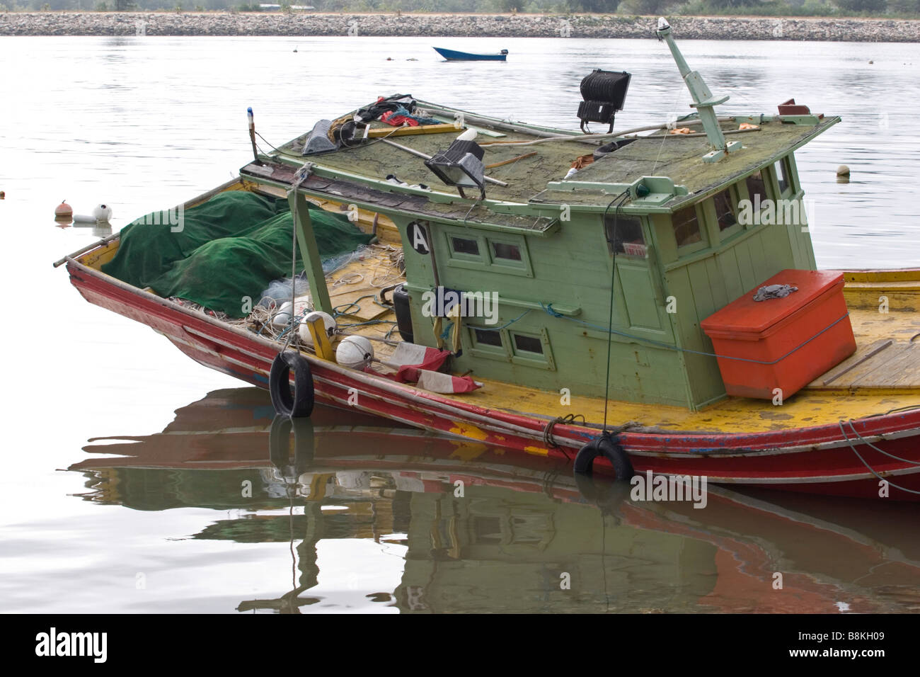Malaysia Terengganu Marang Fishing Boats Stock Photos 