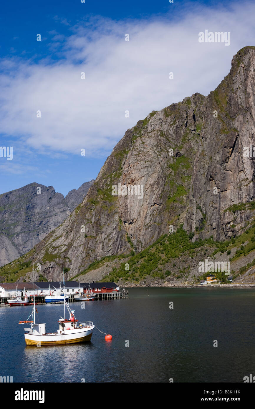 View from Hamnøy, Moskenesøya, Lofoten, Nordland, Norway, Scandinavia Stock Photo