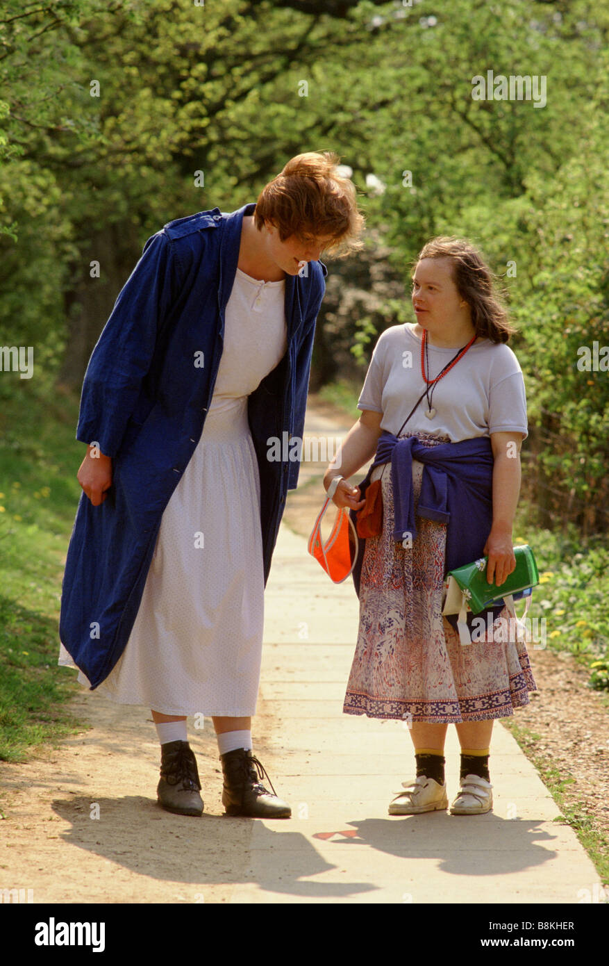 Botton Village for people with learning disabilities. North Yorkshire England a staff member