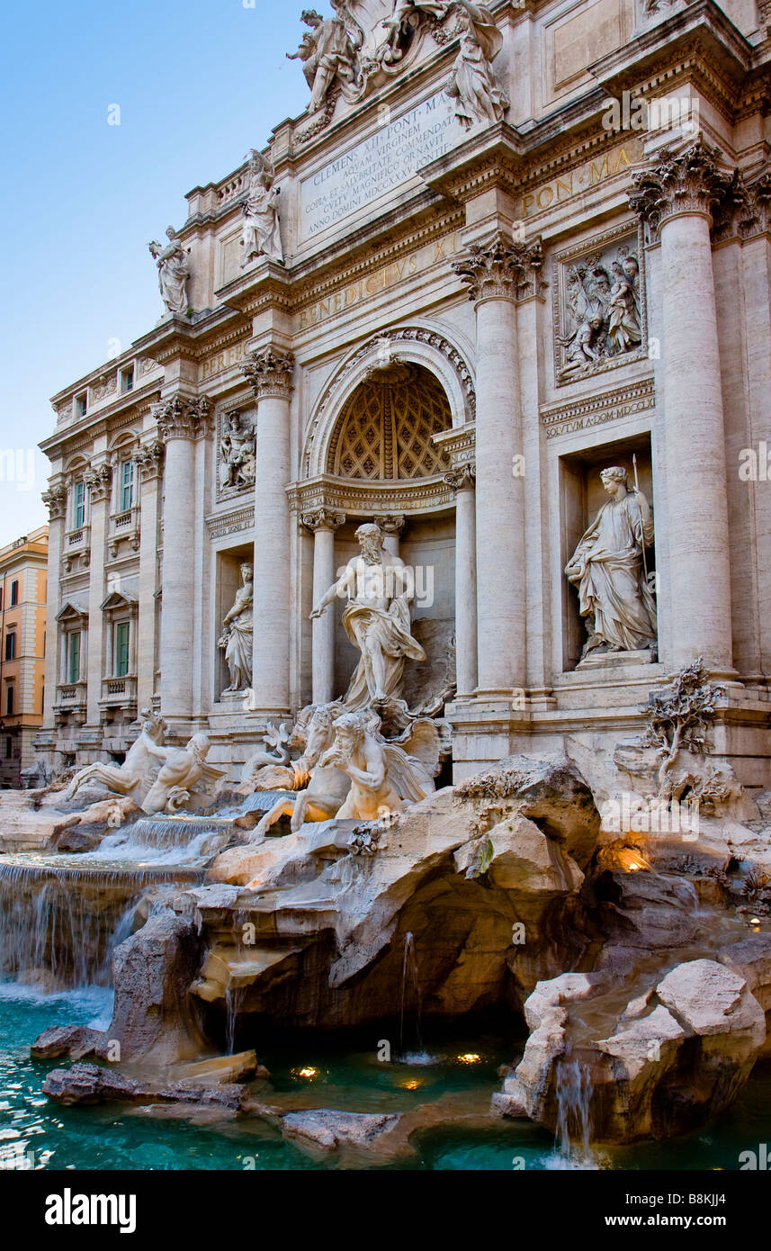 Trevi Fountain Rome, Lazio, Italy Stock Photo