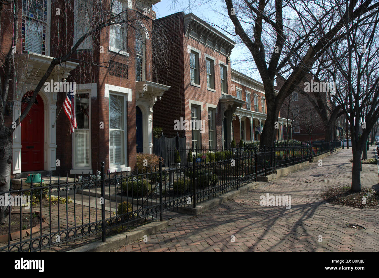 Houses in Church Hill section of Richmond, Virginia Stock Photo Alamy