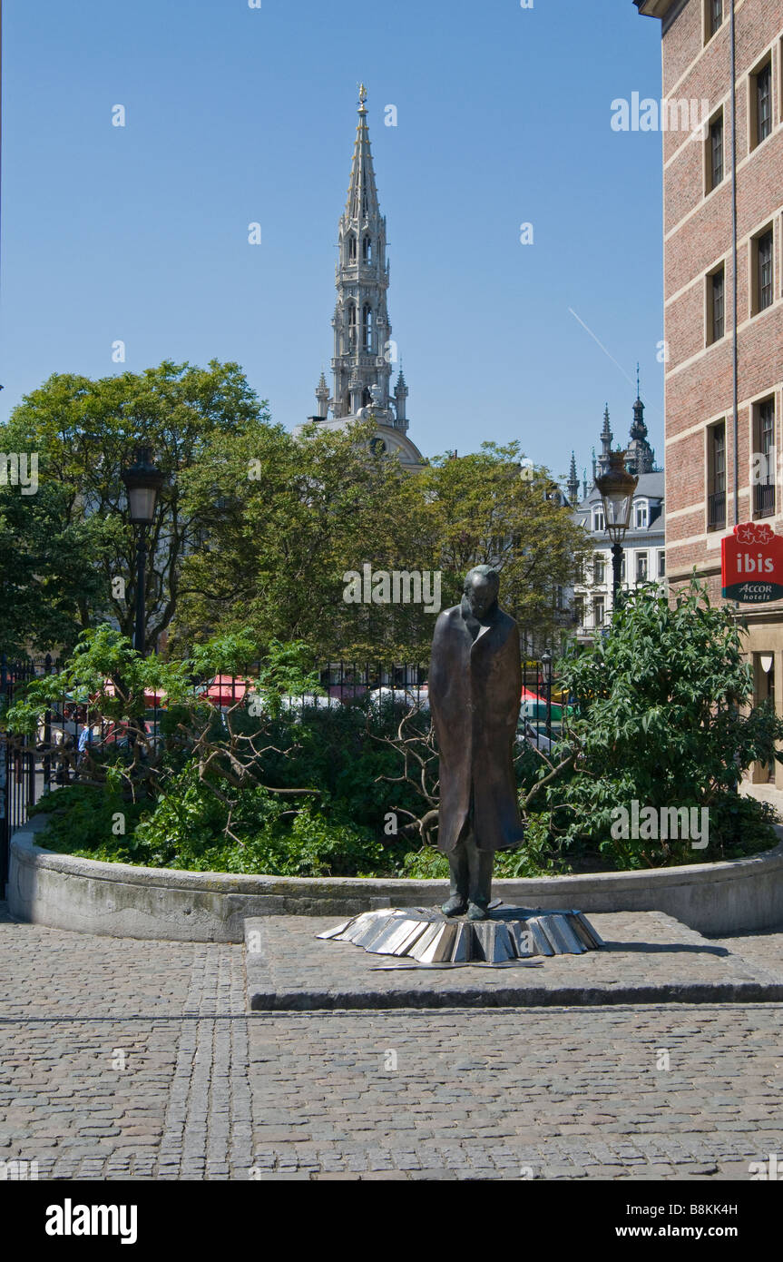 Statue of Hungarian composer and pianist Bela Bartok,Brussels,Belgium, Europa Stock Photo