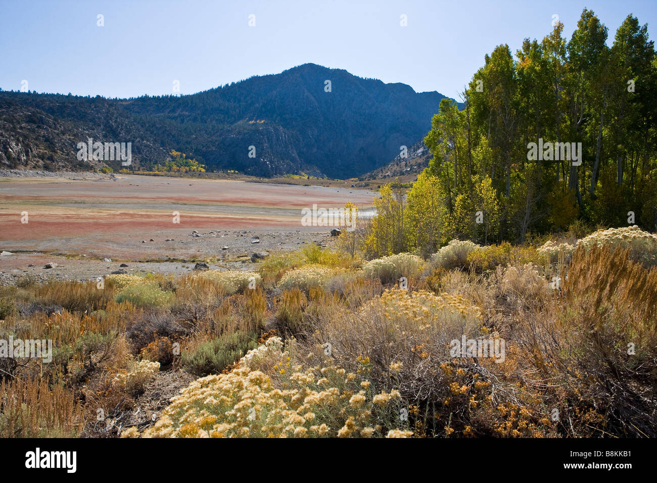 Grant Lake nearly empty due to drought June Lake Loop Sierra Nevada ...