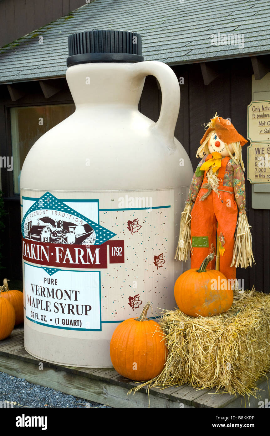 A Fall Seasonal Yard Scarecrow At The Dakin Farm In South Burlington ...