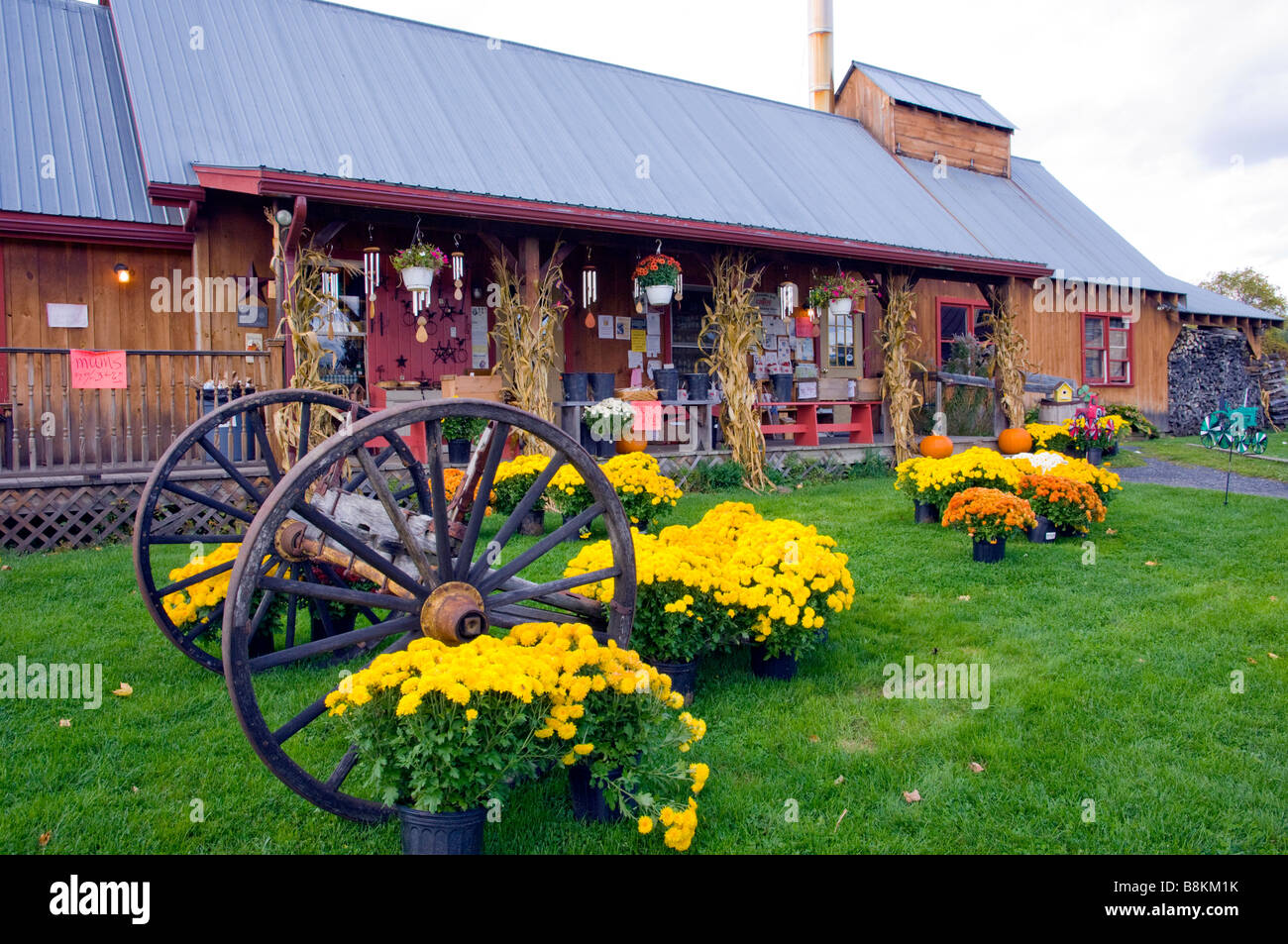 The Bragg Farm and Sugar House at East Montpellier, Vermont, USA Stock Photo