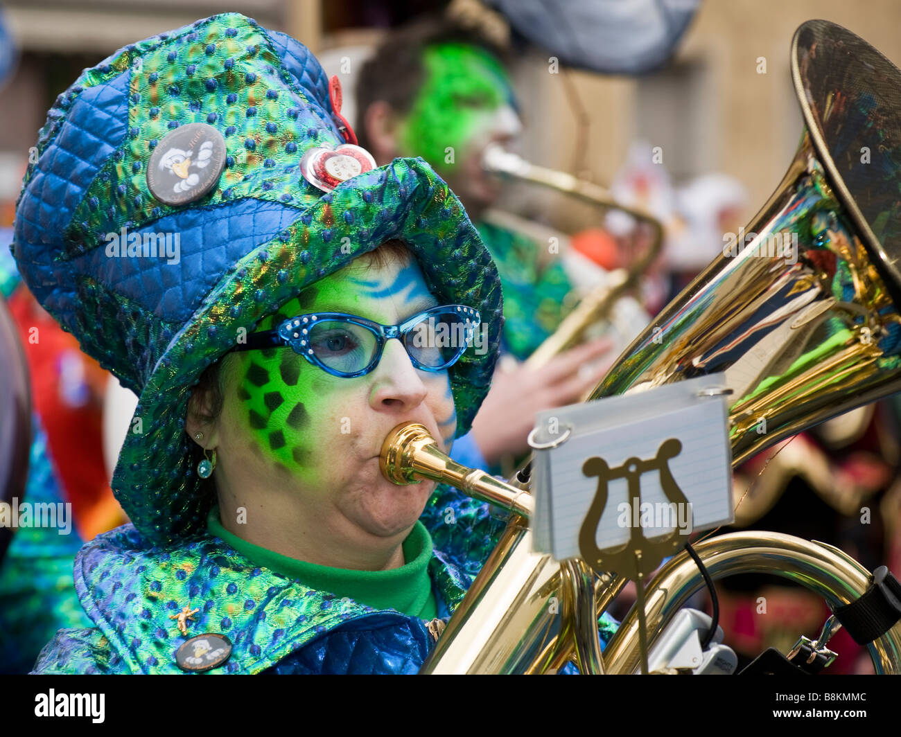 Colourful street carnival in Germany. Stock Photo