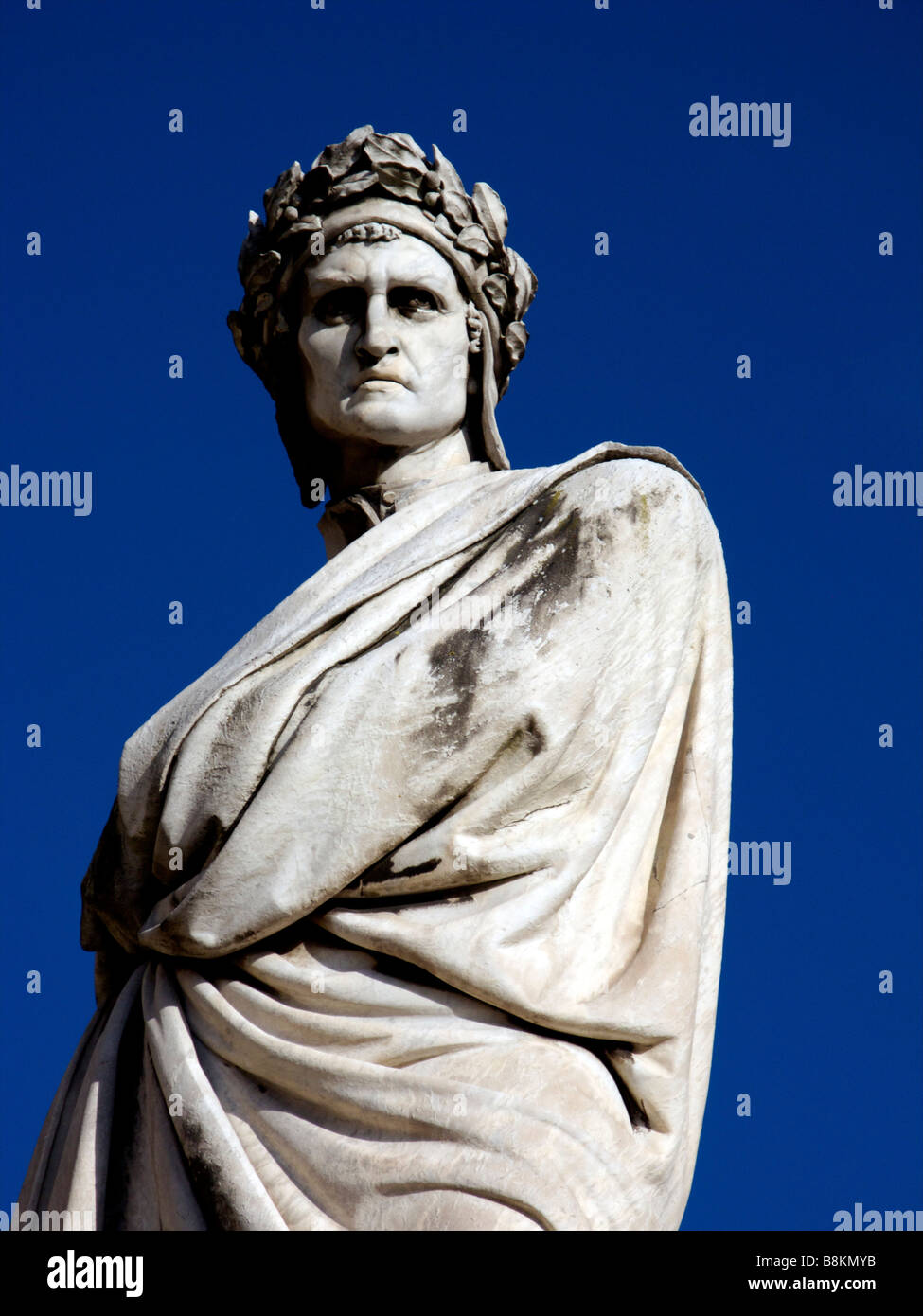 Italy Tuscany Florence Dante Alighieri statue Stock Photo