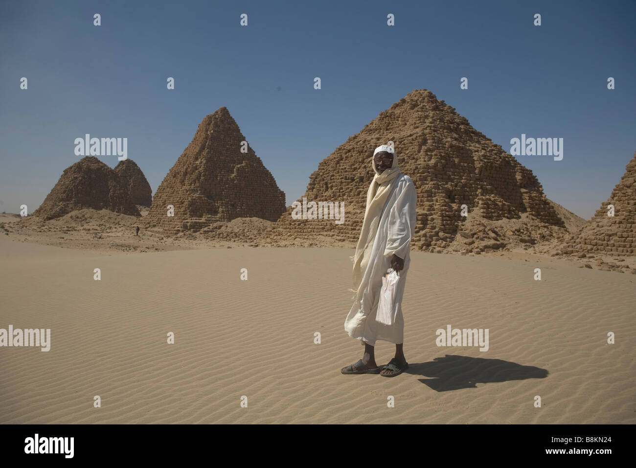 Pharaonic pyramids from old Napata kingdom in Nuri, Sudan Stock Photo