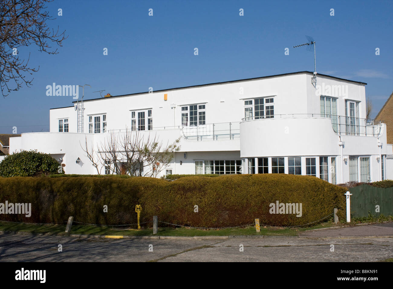 art deco dwelling at frinton on sea essex england uk gb Stock Photo Alamy
