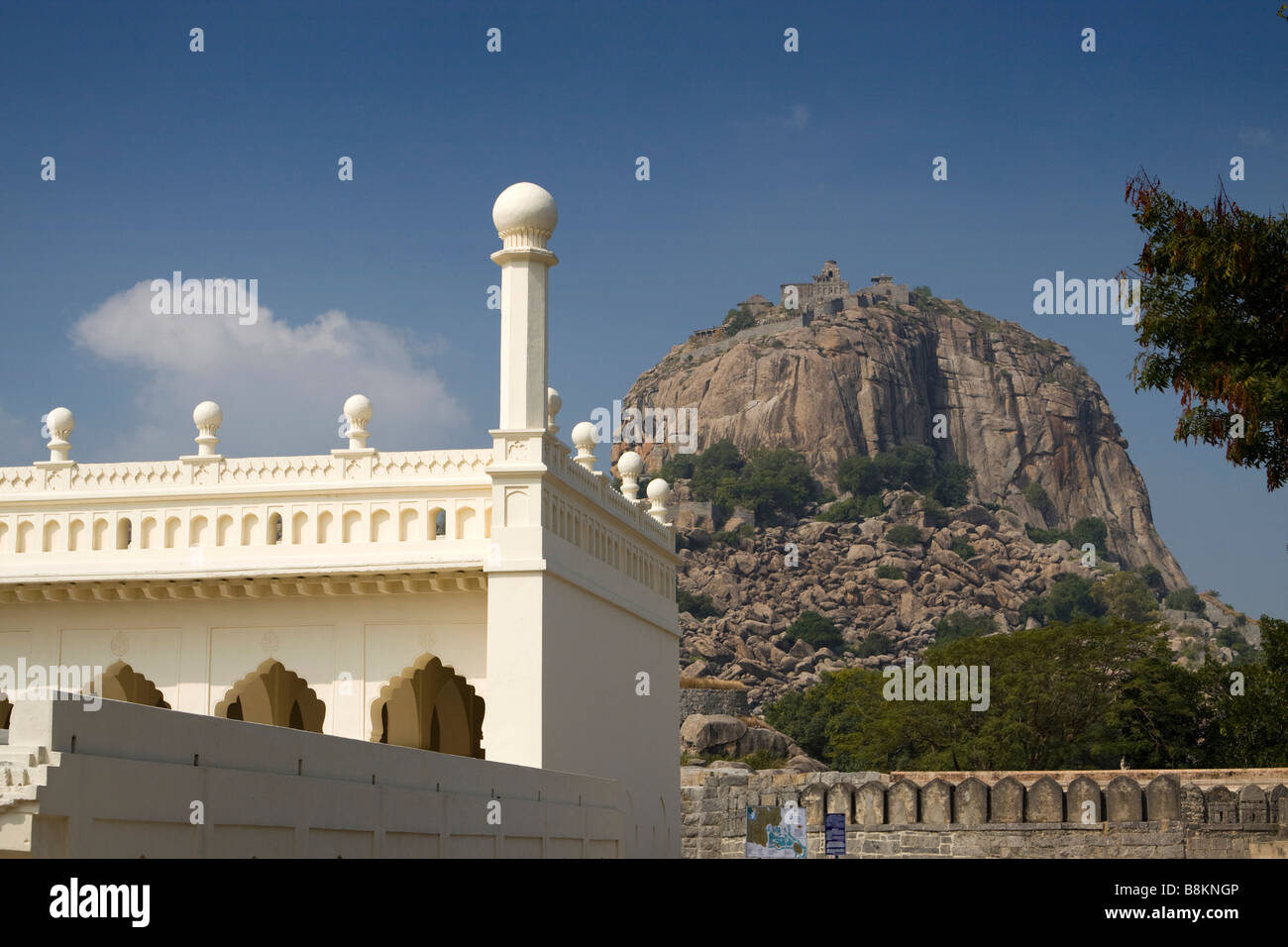 India Tamil Nadu Gingee Fort Rajagiri sad al ullah khan mosque Stock Photo