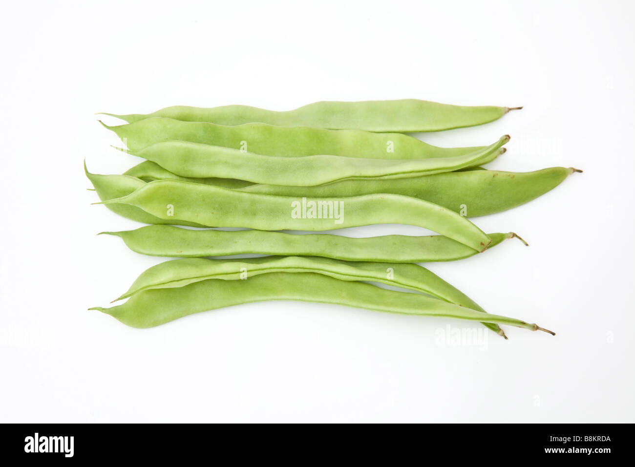 Flat beans isolated on a white studio background Stock Photo - Alamy