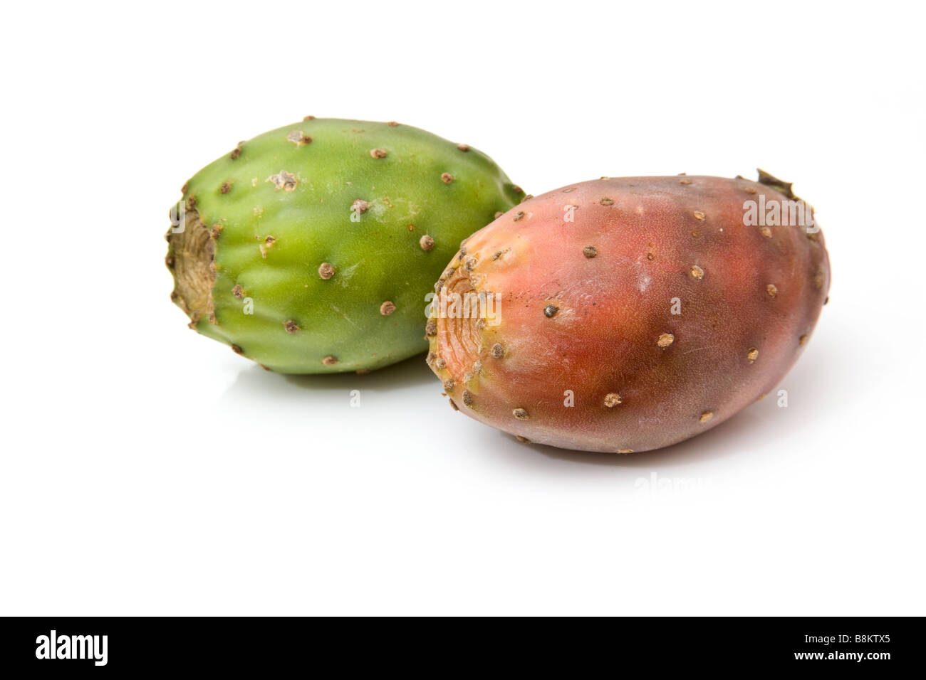Prickly pears isolated on a white studio background Stock Photo