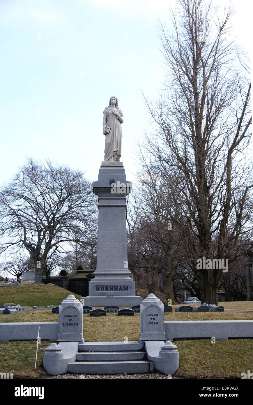 Monument in Greenwood cemetery, Brooklyn NY Stock Photo Alamy