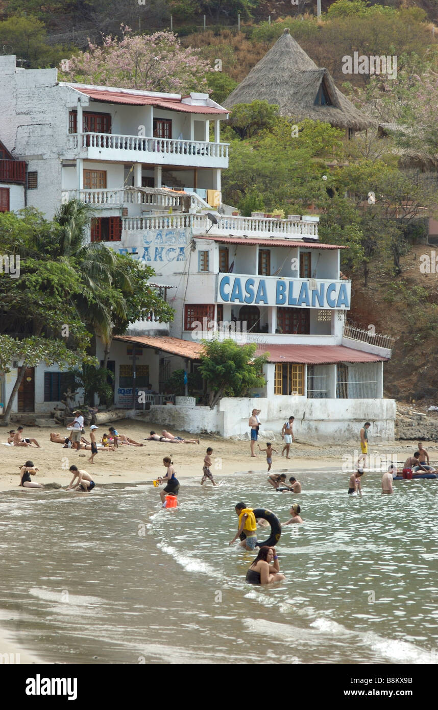 Casa Blanca Hotel Tanganga Beach Santa Marta Colombia Stock