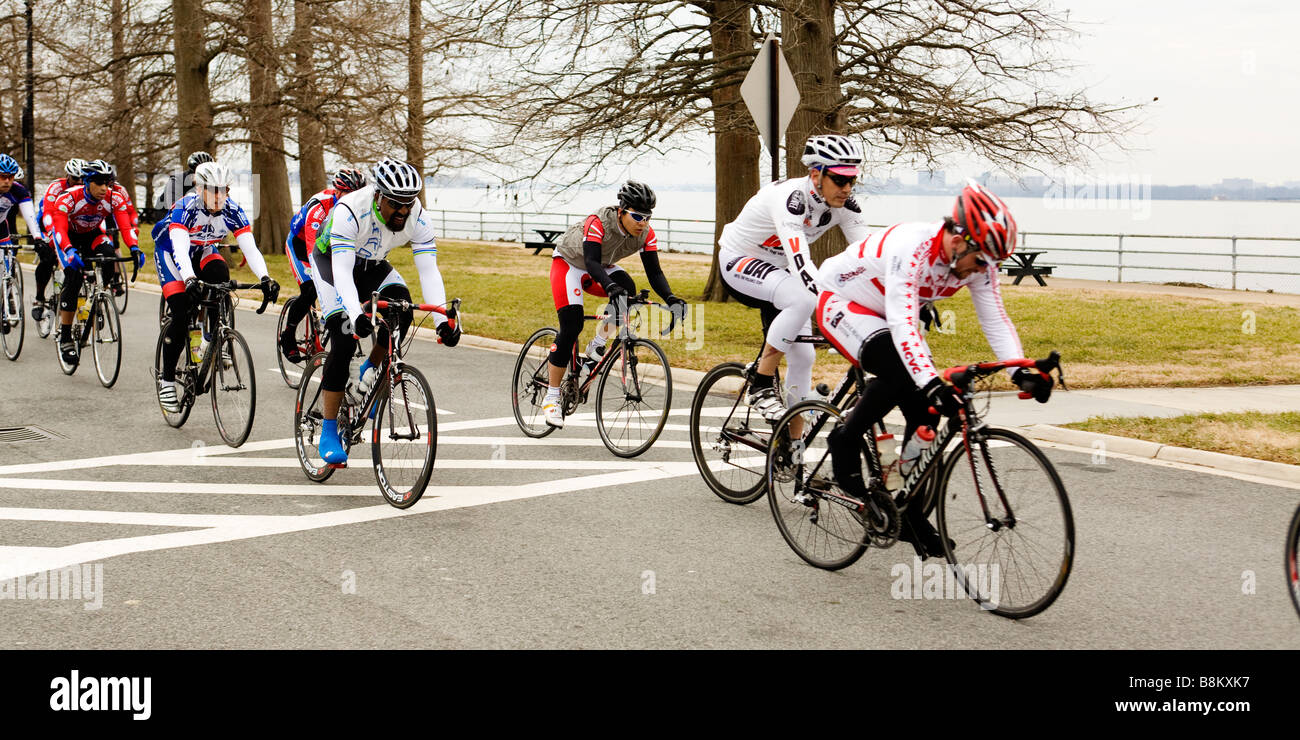 Bicycle race - Washington, DC USA Stock Photo