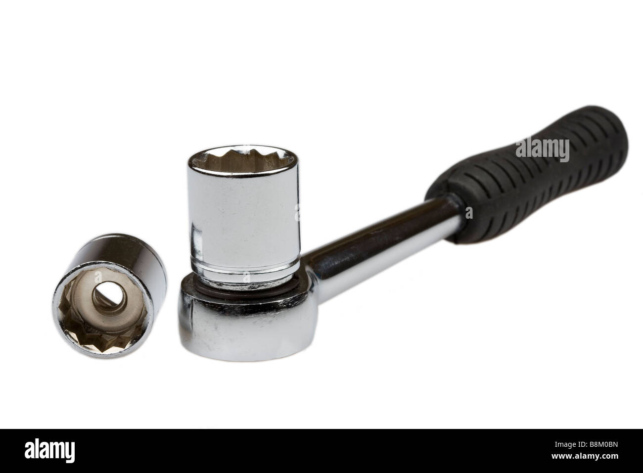 Socket and ratchet wrench Stock Photo Alamy