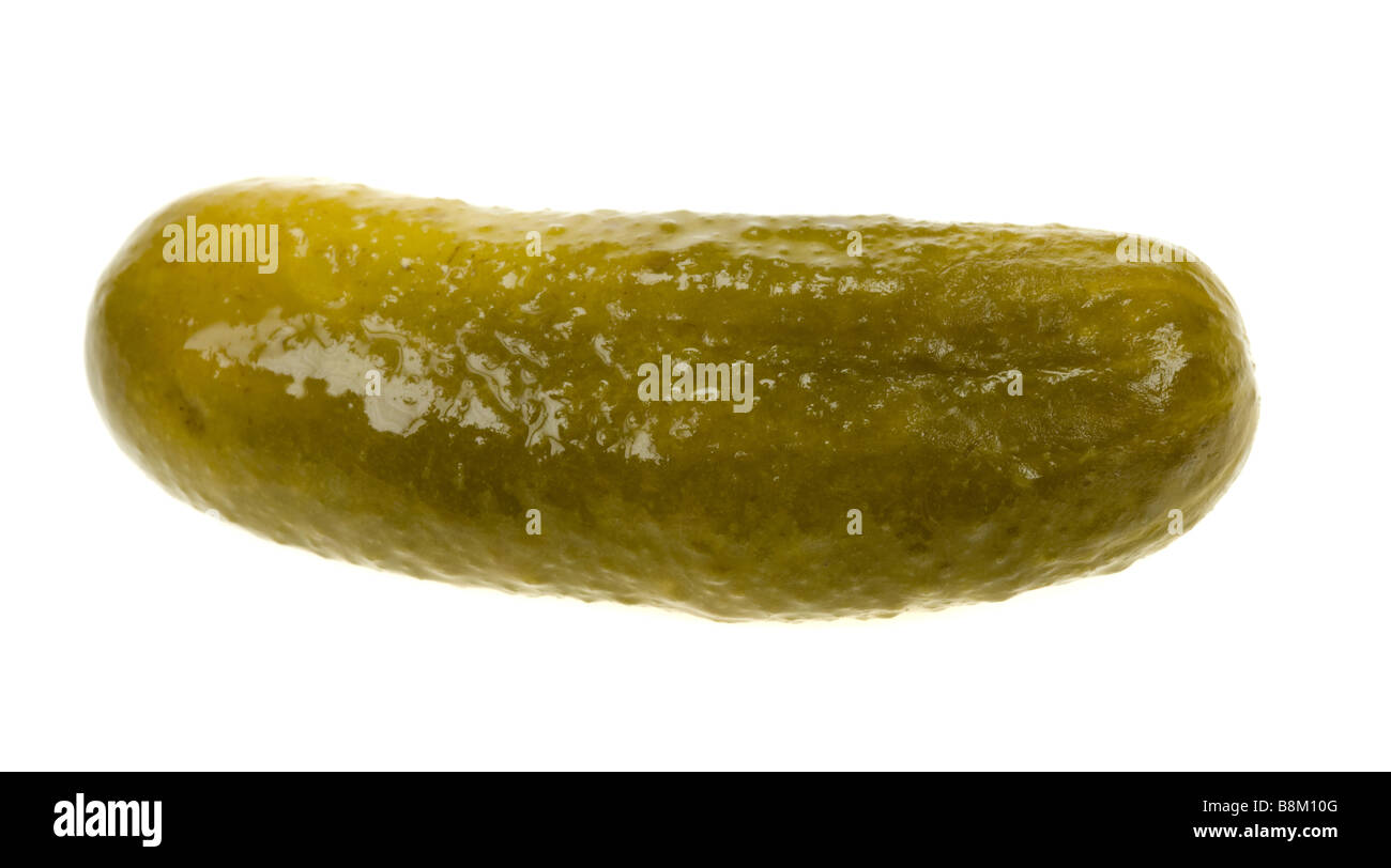 gherkin dill pickle isolated on a white background Stock Photo Alamy