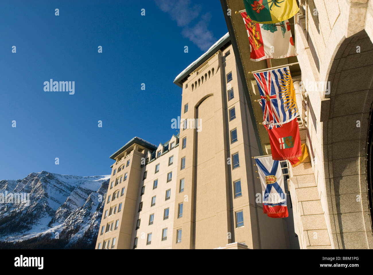 The Fairmont Chateau Lake Louise Hotel in Banff National Park, Alberta ...