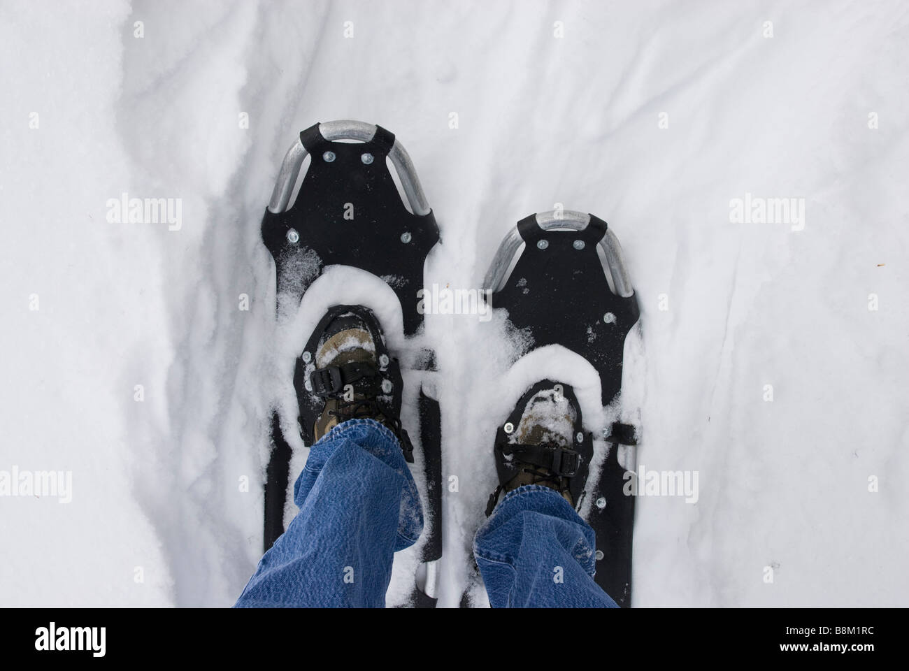 Snowshoeing at Lake Louise in Banff National Park, Alberta, Canada