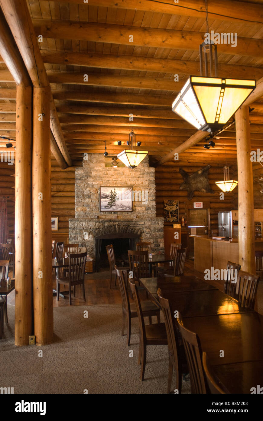 Num Ti Jah Lodge, Banff National Park, Alberta, Canada Stock Photo - Alamy