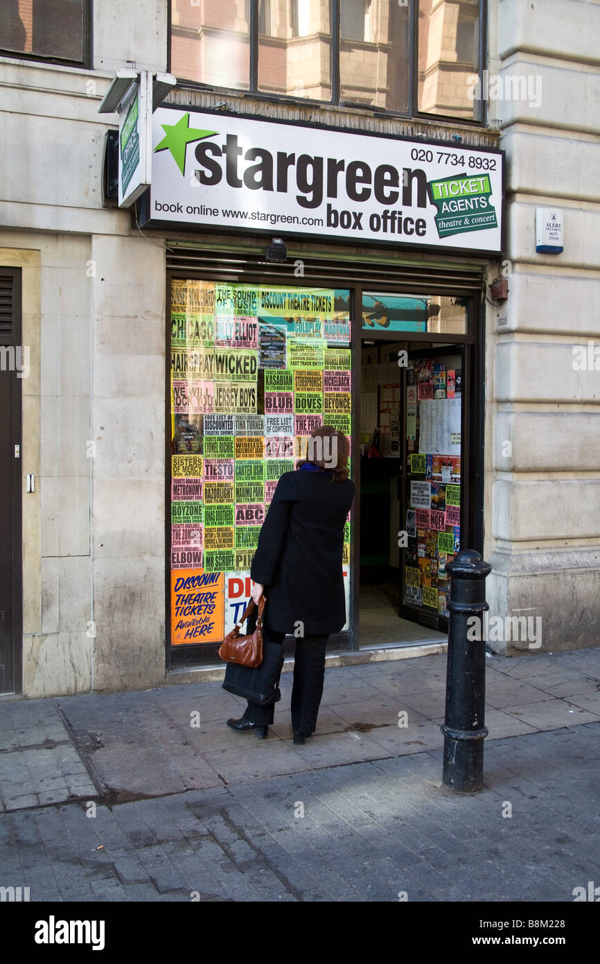 Stargreen ticket office London England Stock Photo - Alamy