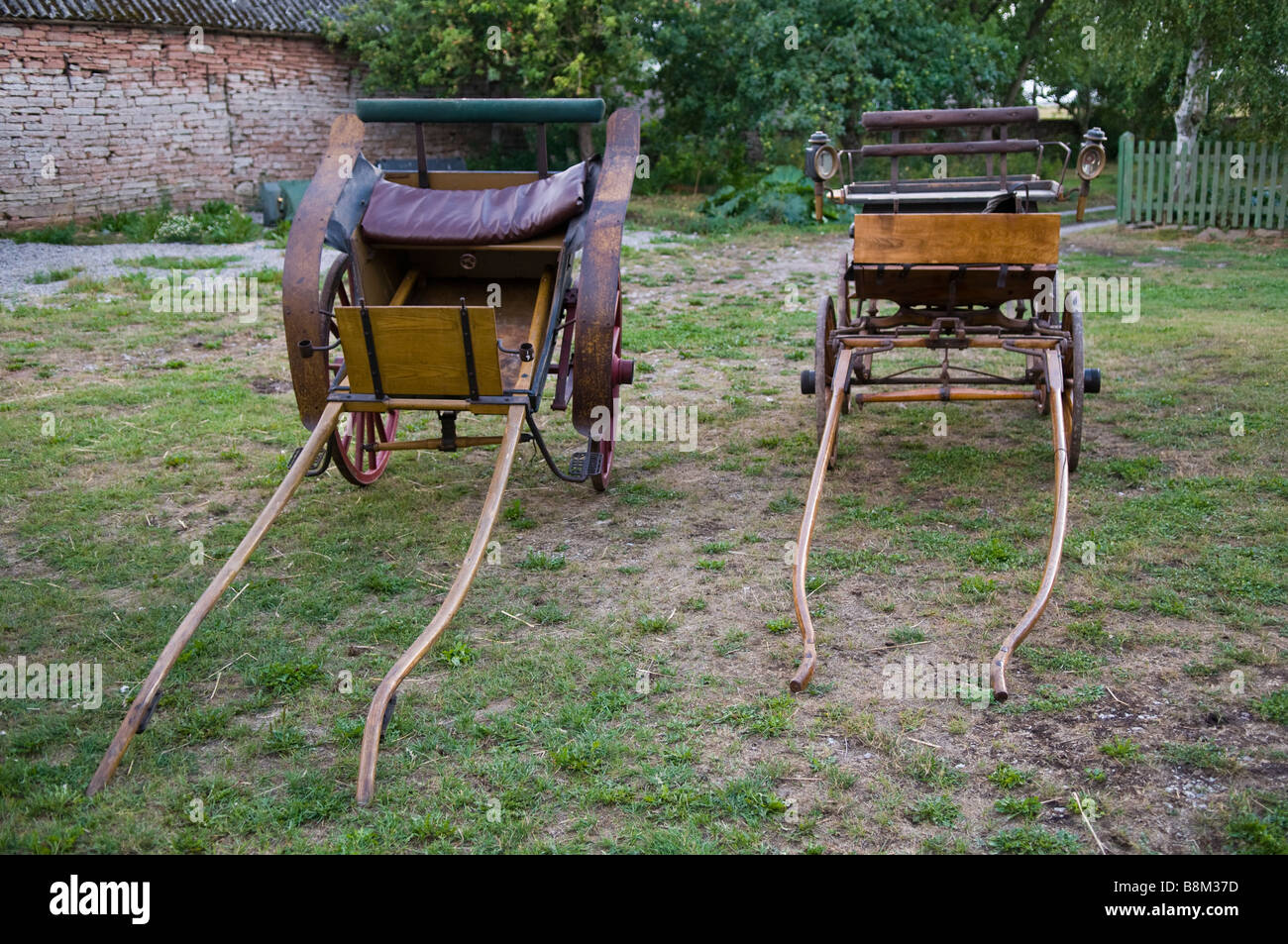 Old horse carts Stock Photo Alamy