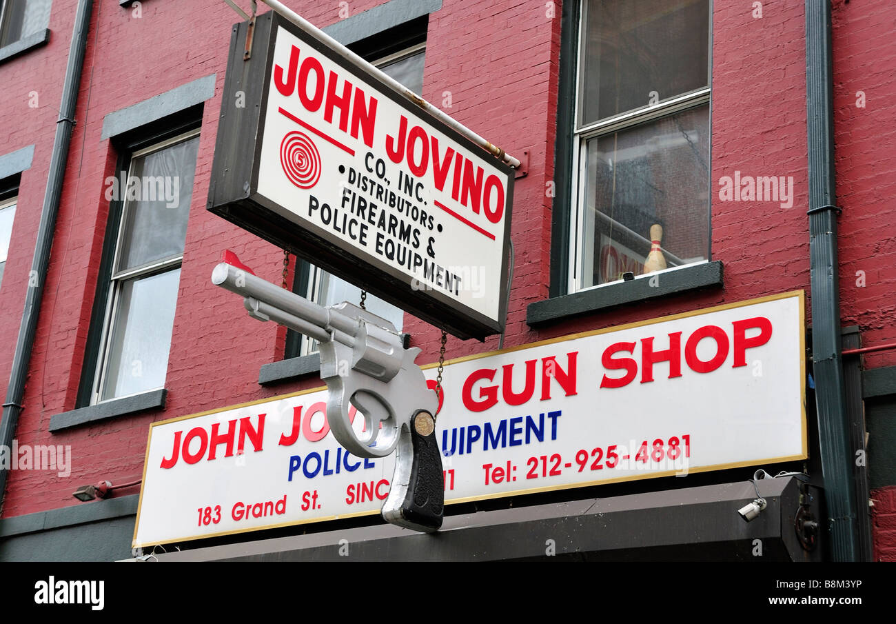 New York City's oldest gun shop, John Jovino Gun Shop in Little Italy