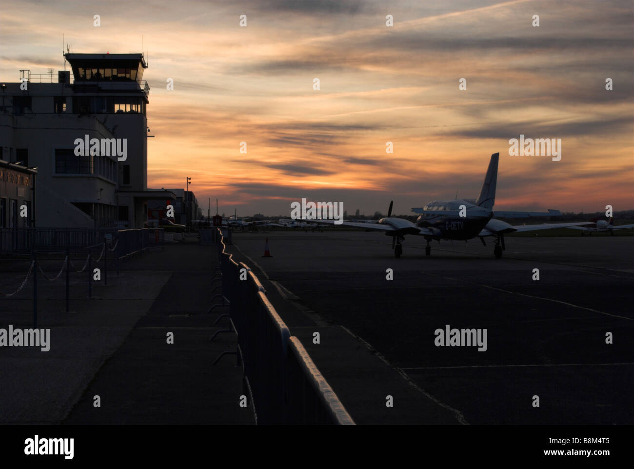 Shoreham (Brighton City) Airport Terminal 1 building facing the ...