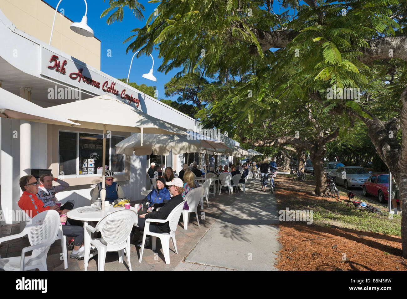 Coffee shop on 5th Avenue in the centre of downtown Naples, Gulf Coast