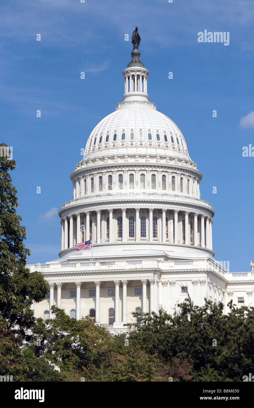 A view of the United States Capitol Building and Dome Stock Photo - Alamy