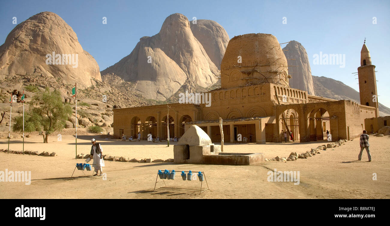 Khatmya Khatmia mosque below Taka mountains near Kassala at Erythrean border in Sudan Stock Photo