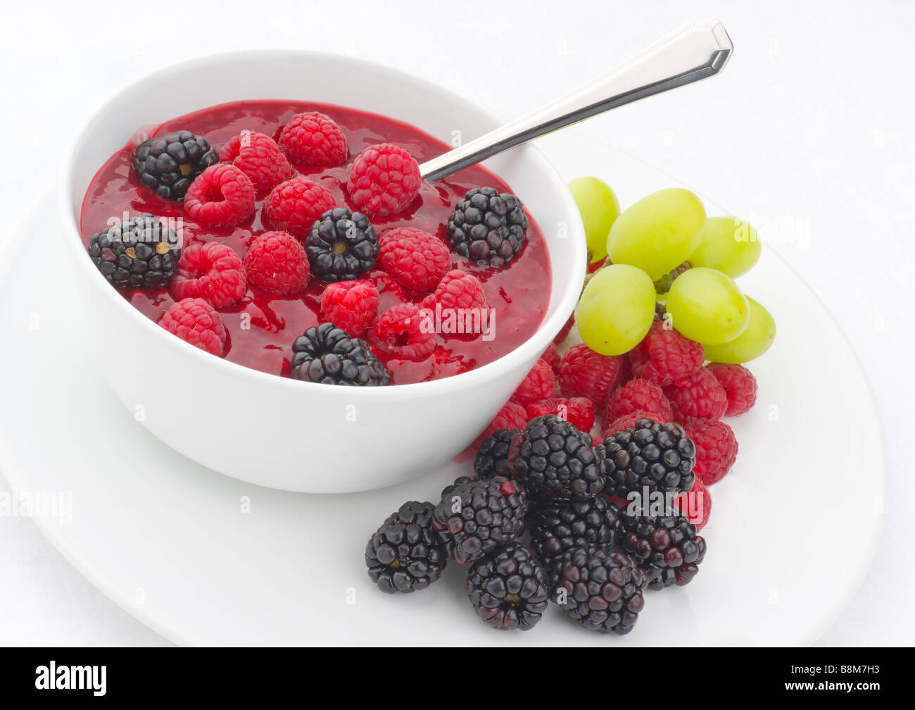 Summer Fruit Compote Stock Photo Alamy