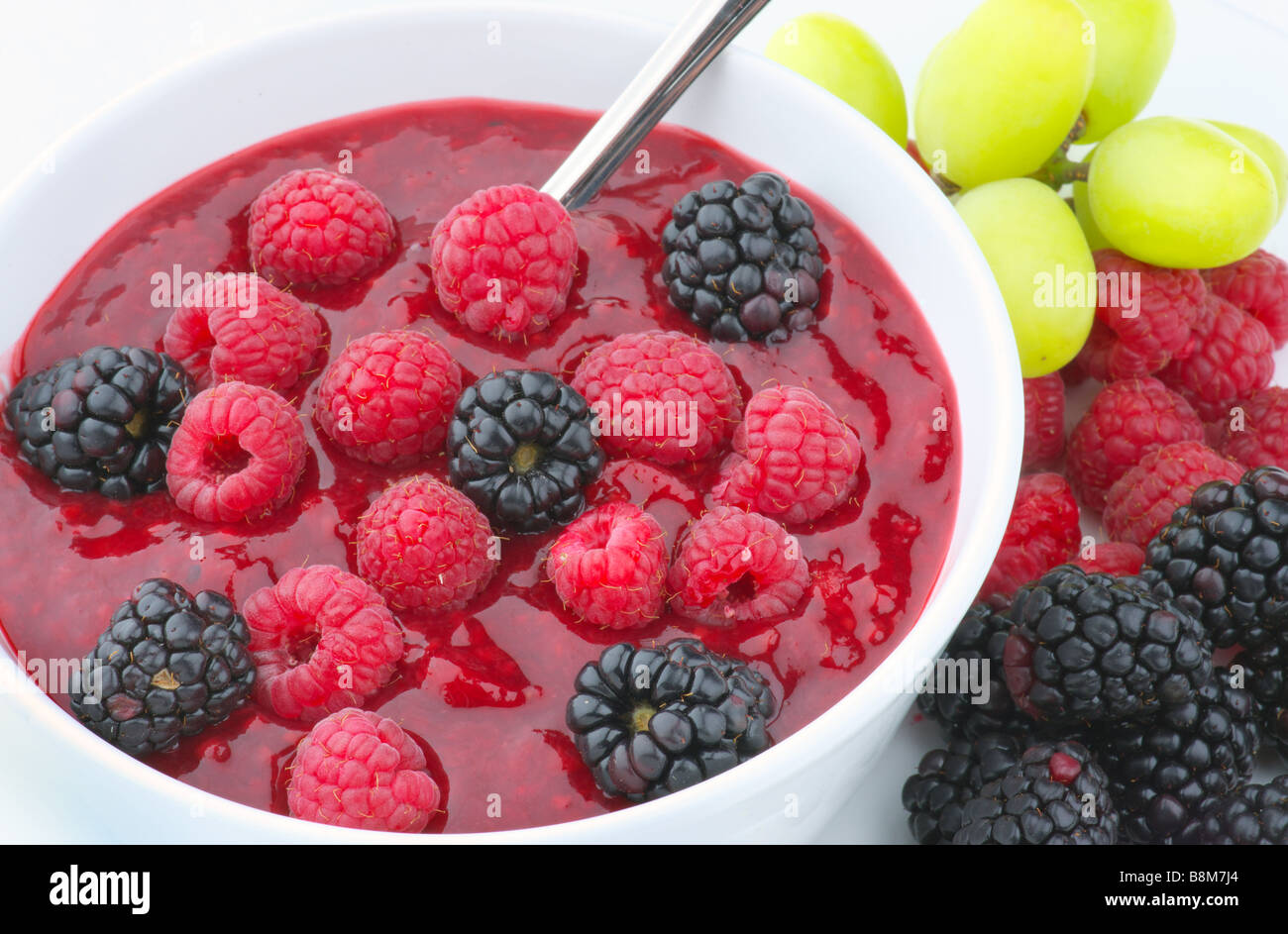 Summer Fruit Compote Stock Photo Alamy
