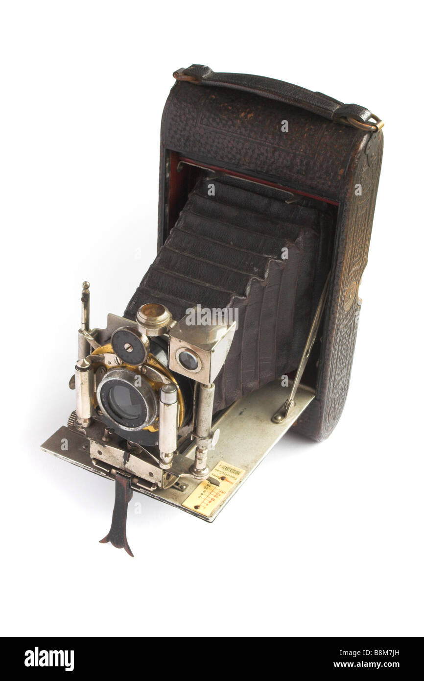 The Carbine - an old bellows camera. Stock Photo