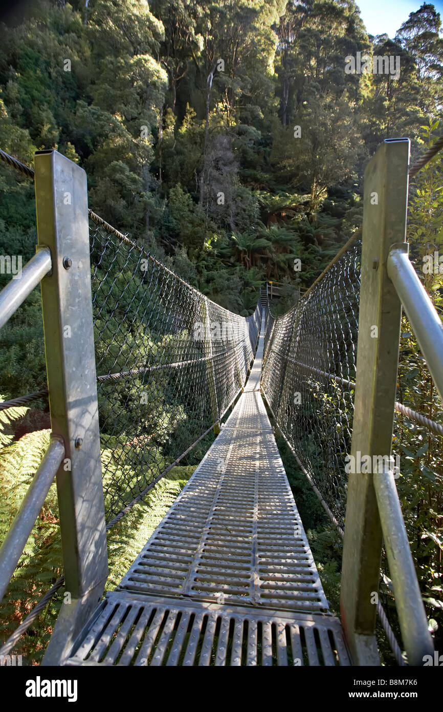 Suspension Foot Bridge Stock Photo