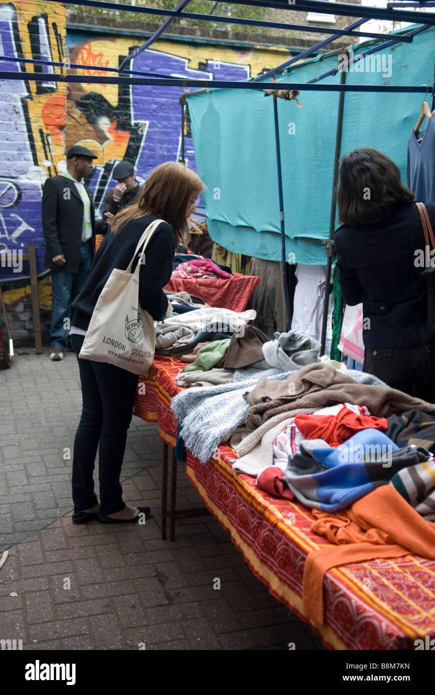 Stall at Portobello market Stock Photo Alamy