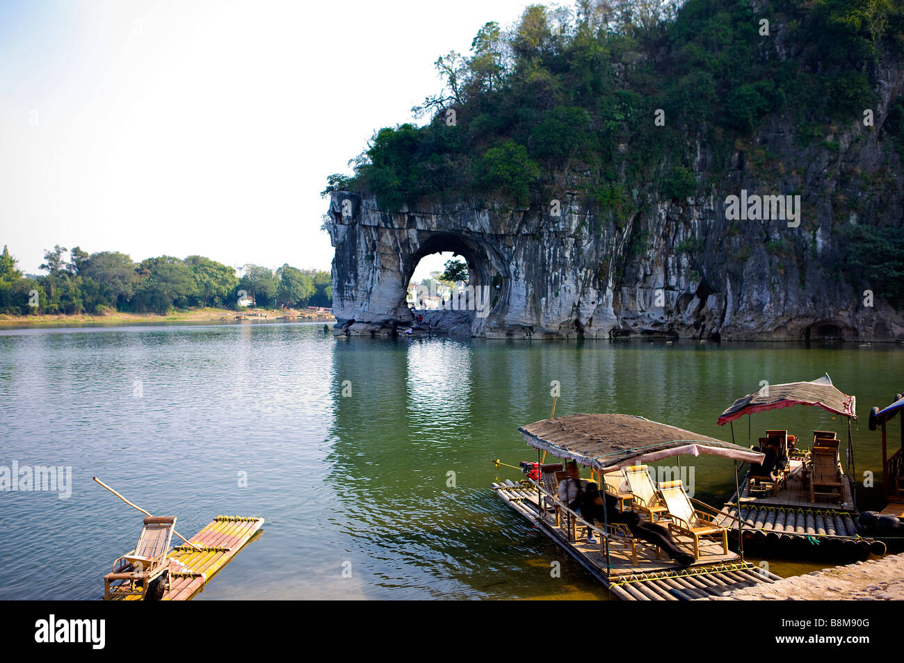 Natural scenery of Elephant Trunk Hill in Guilin Guangxi Province China Stock Photo