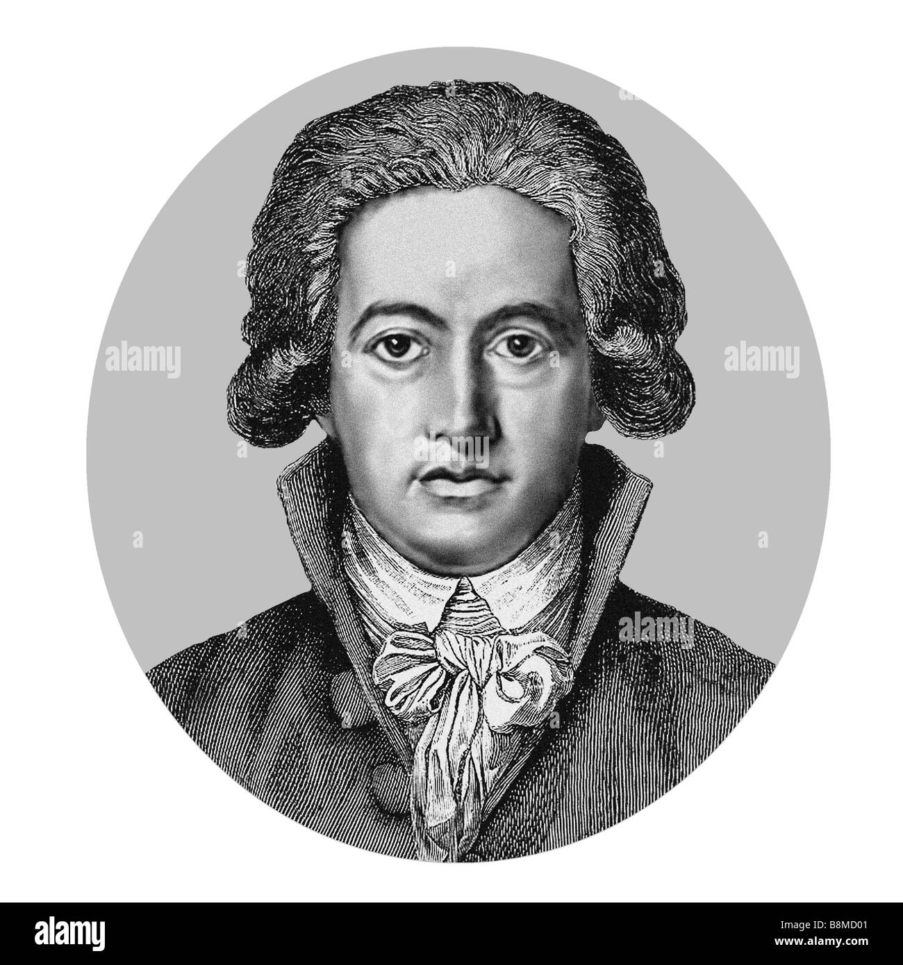Johann Wolfgang von Goethe 1749 1832 German Poet Dramatist Stock Photo
