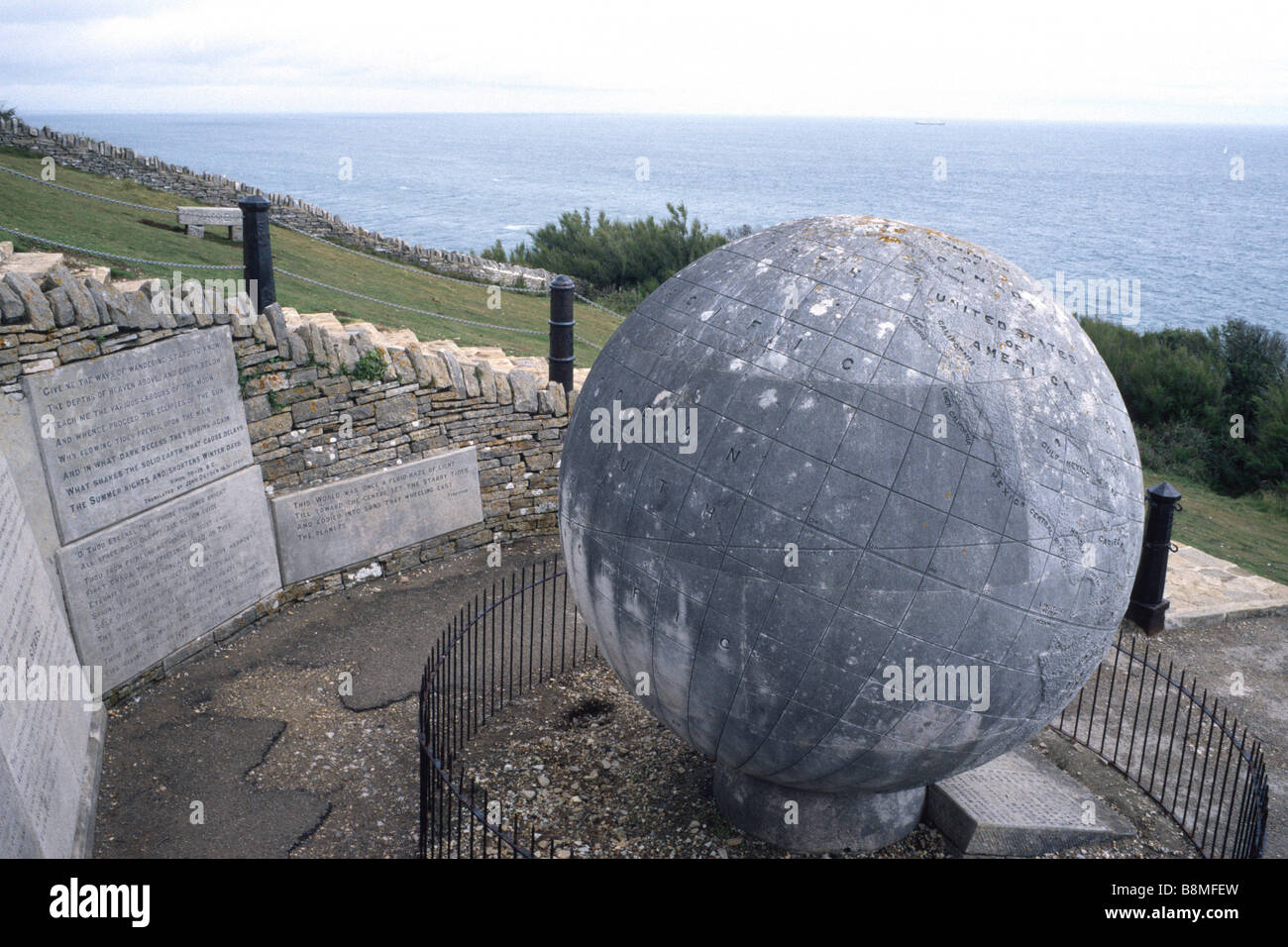 The Great Globe at Durlston Head, Dorset Stock Photo