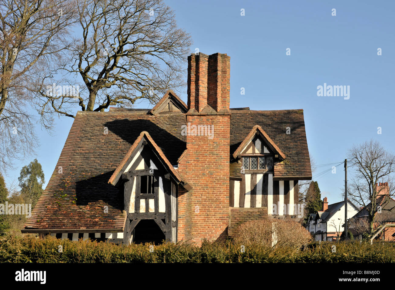 half timbered buildings selly hall bourneville birmingham midlands ...