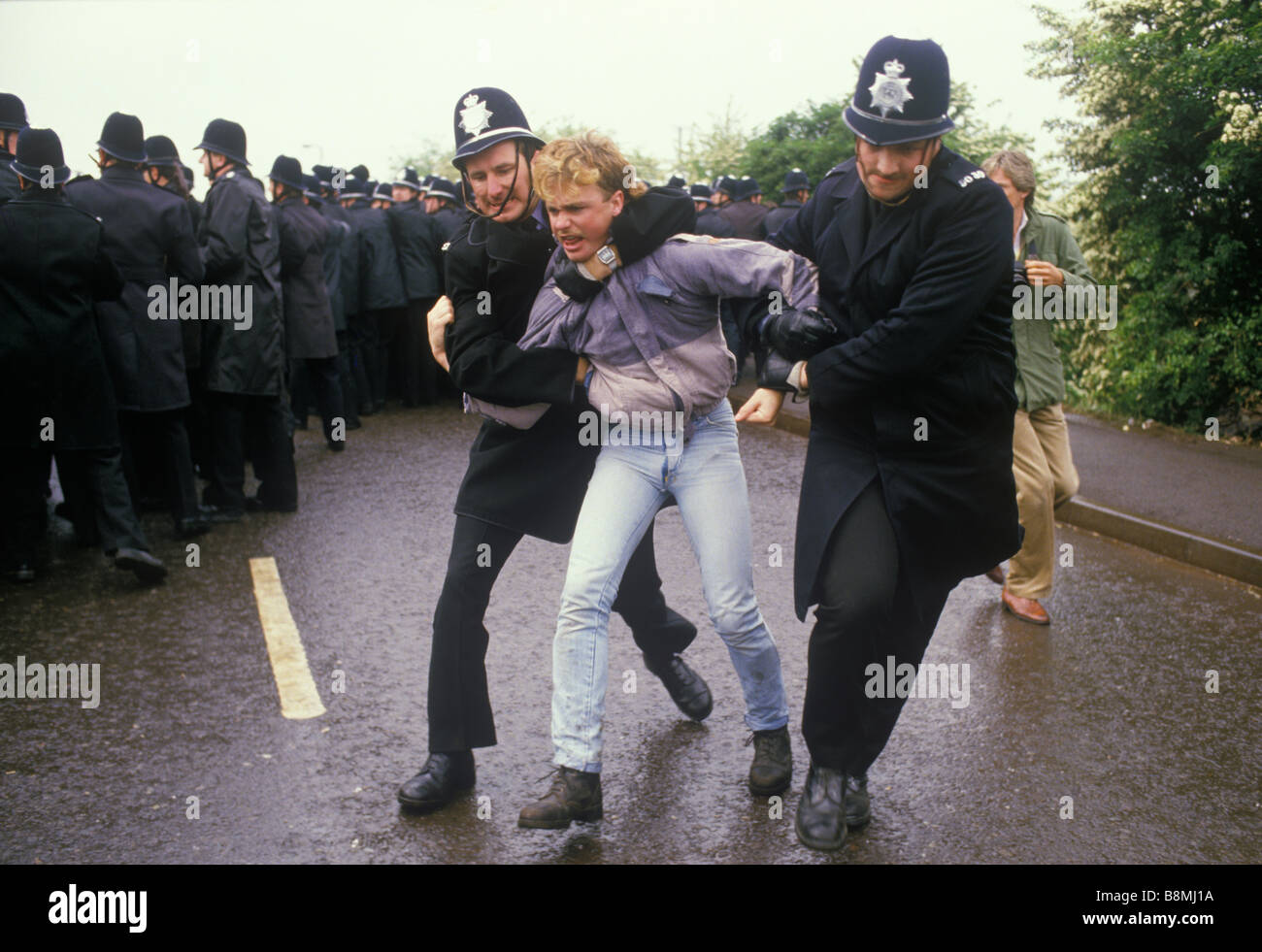 Miners Strike Orgreave Near Rotherham Yorkshire 1984 Coal Miner Stock ...