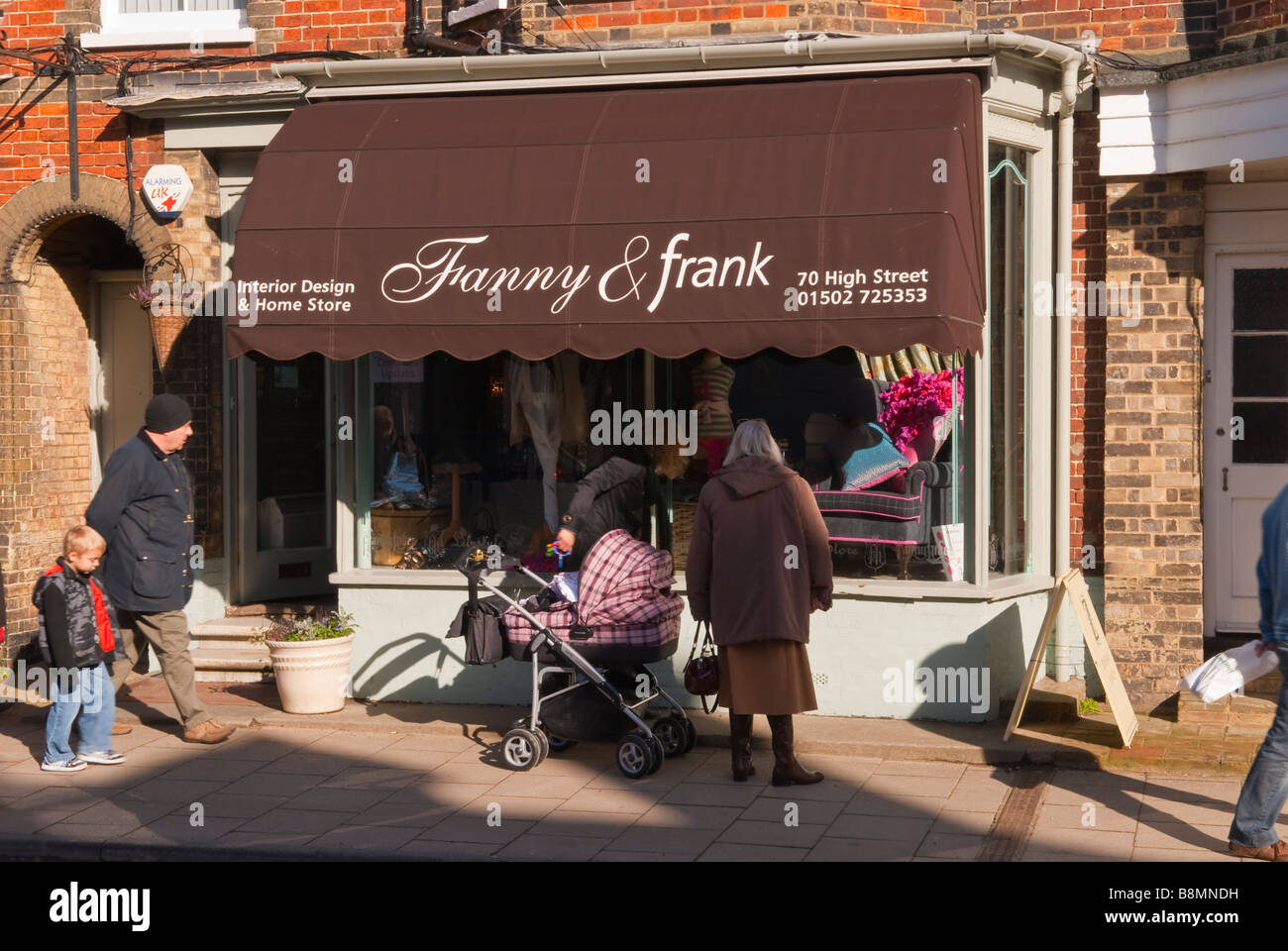Fanny & Frank interior design and home store shop in Southwold,Suffolk,Uk Stock Photo