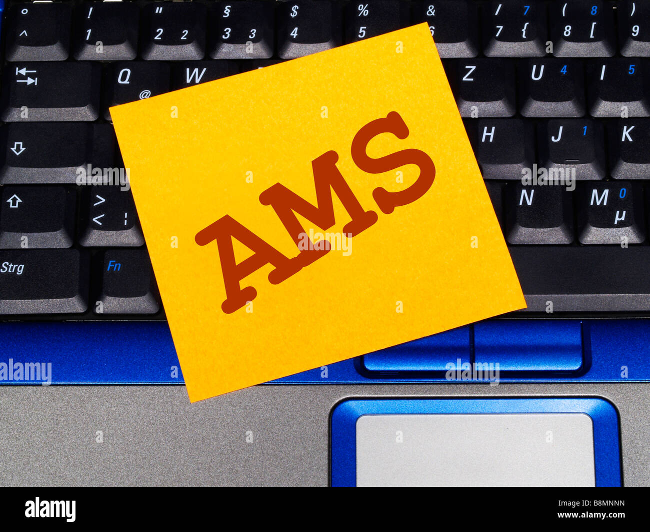 memo note on notebook, AMS Stock Photo