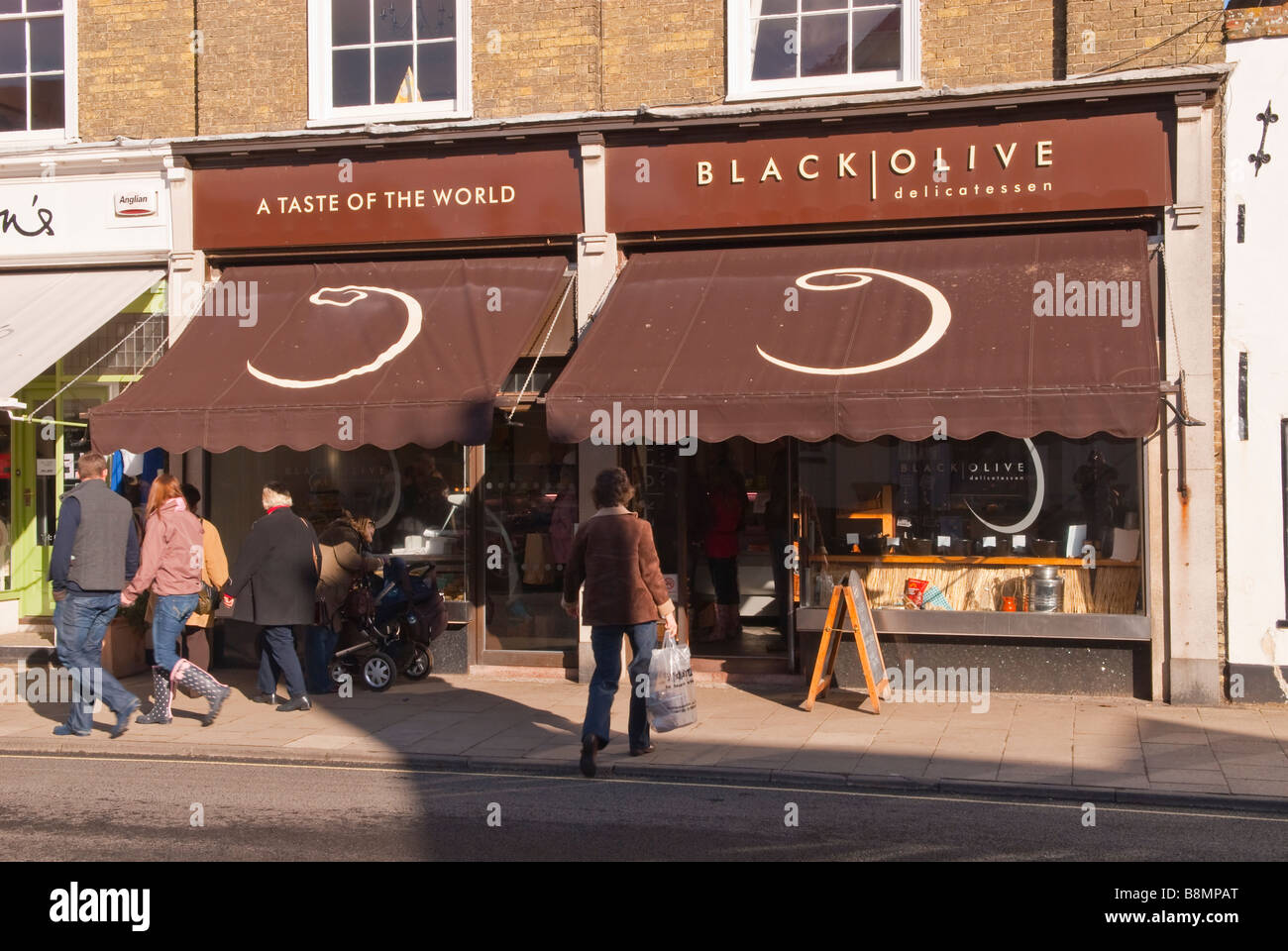 The Black olive delicatessen shop store deli in Southwold,Suffolk,Uk