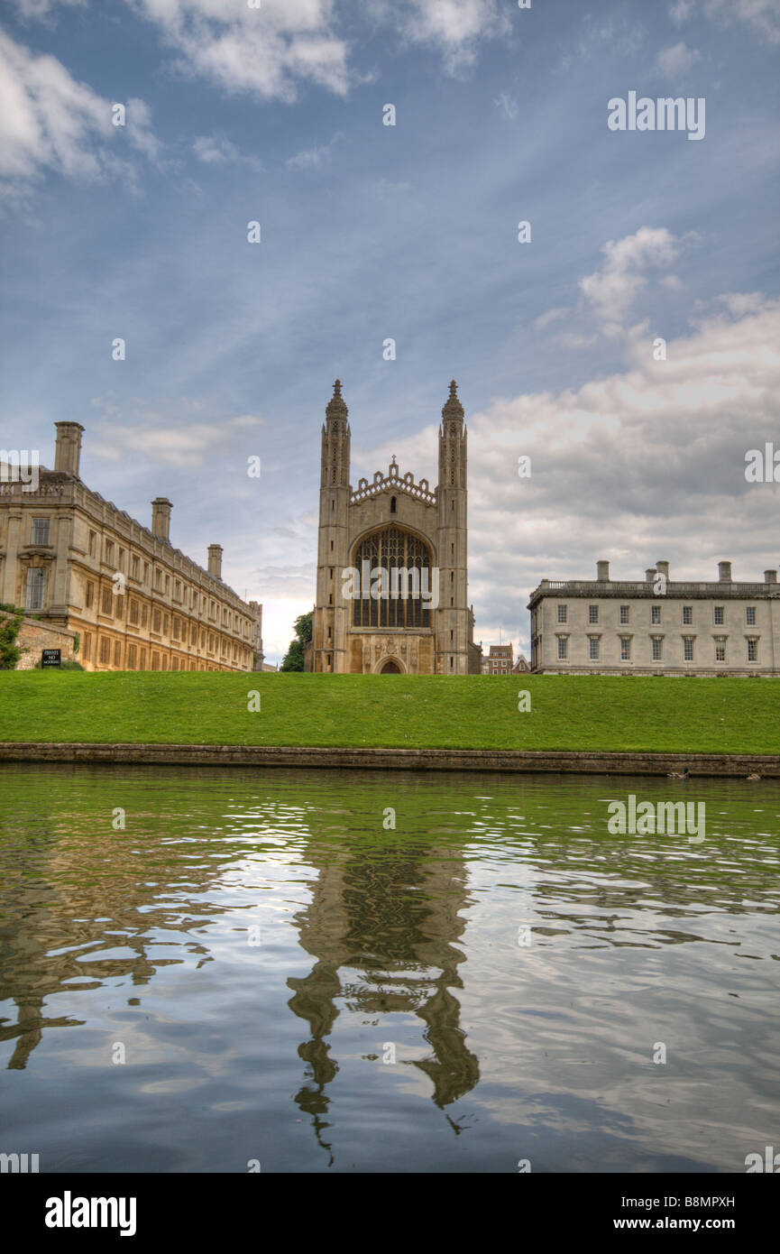 Kings College Chapel, Cambridge from the River Cam. Stock Photo